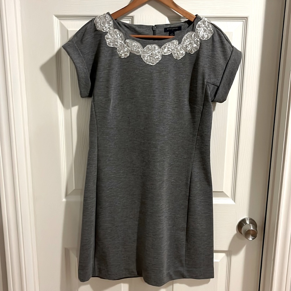 Banana Republic dress with ribbon flower detail at neck- SIZE 8